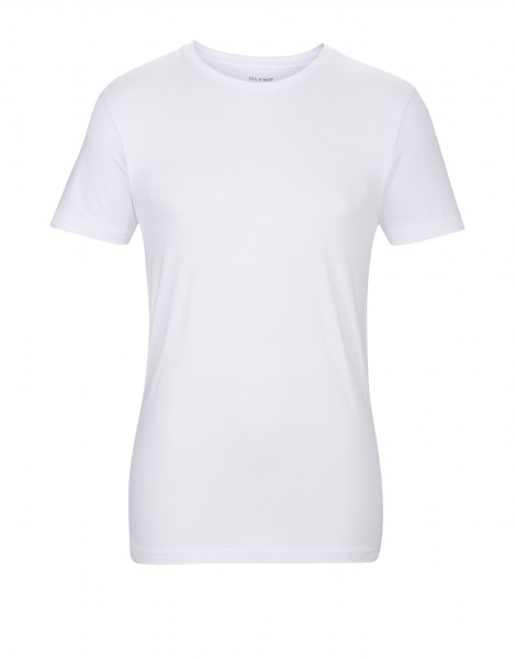 Olymp T-Shirt Body Fit Level 5 WEISS Rundhals